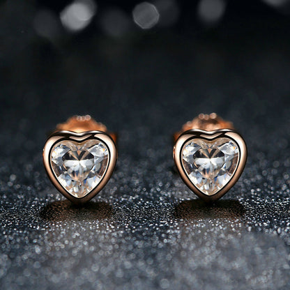 S925 sterling silver stud earrings-Jewearrings