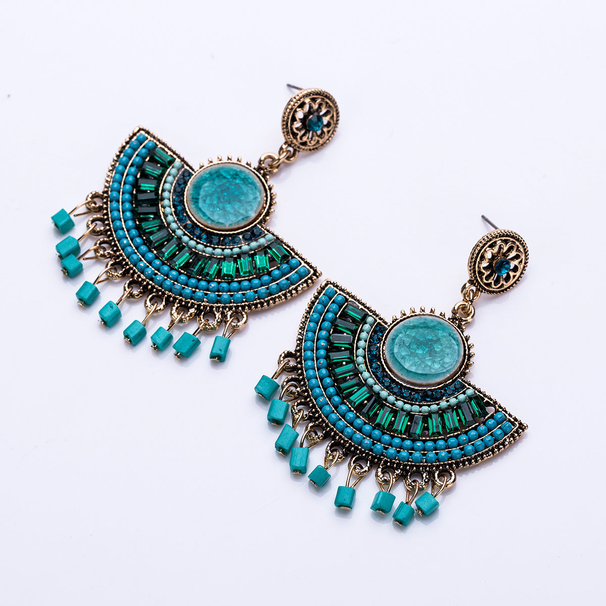 Elegant Bohemian Tassel Earrings For Women Beads dangle Earrings statement earing Vintage Trendy boho Jewelry Wholesale-Jewearrings