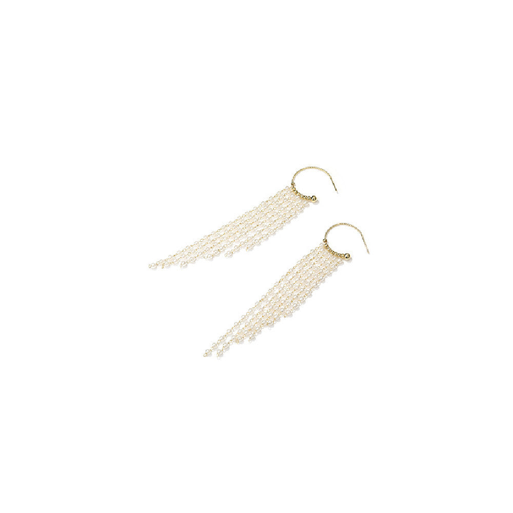 Women's Fashion Tassel Pearl Earrings-Jewearrings