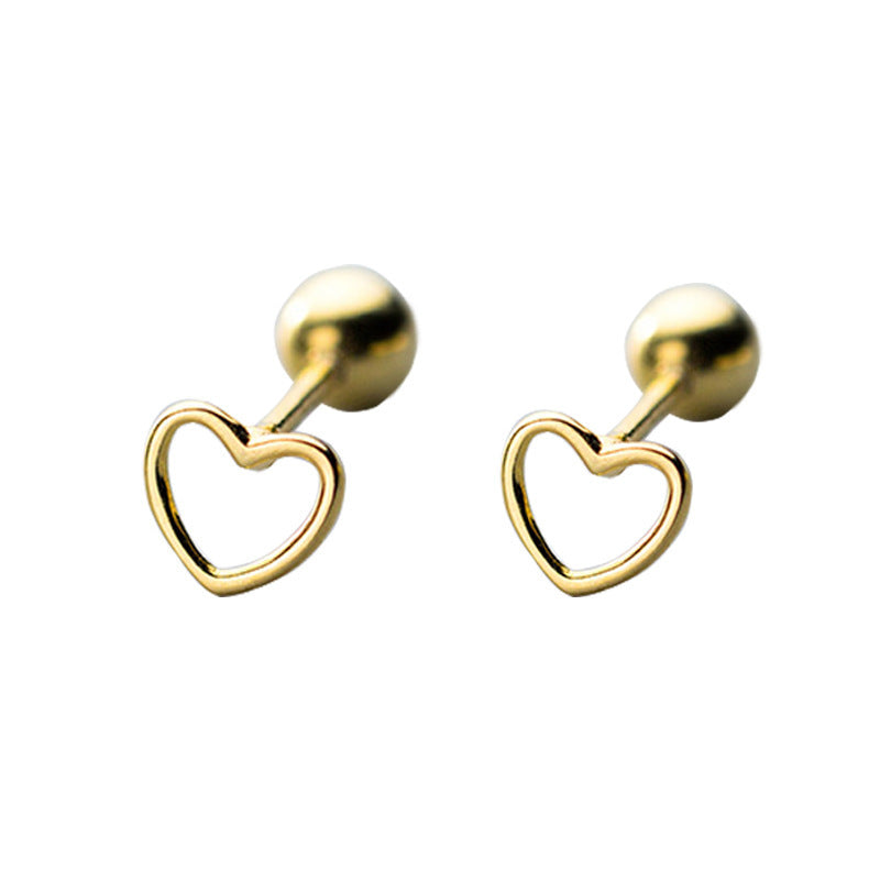 Women's Sterling Silver Temperament Love Earrings-Jewearrings