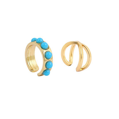 Luxury zircon small stone ear hoop clip earrings-Jewearrings