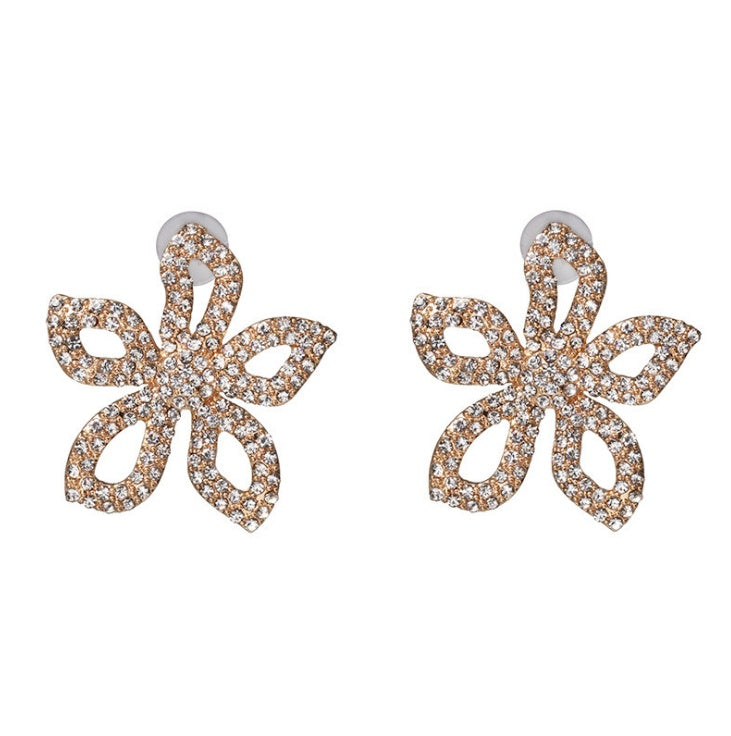 Exquisite fashion stud earrings in colorful diamonds-Jewearrings