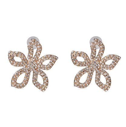 Exquisite fashion stud earrings in colorful diamonds-Jewearrings