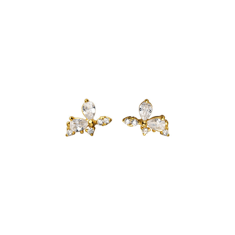 Ladies Fashion Personality S925 Silver Temperament Stud Earrings-Jewearrings