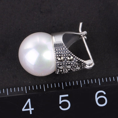 Vintage pearl earrings-Jewearrings