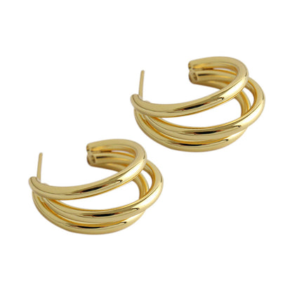 Ring Circle S925 Sterling Silver Earrings For Women-Jewearrings