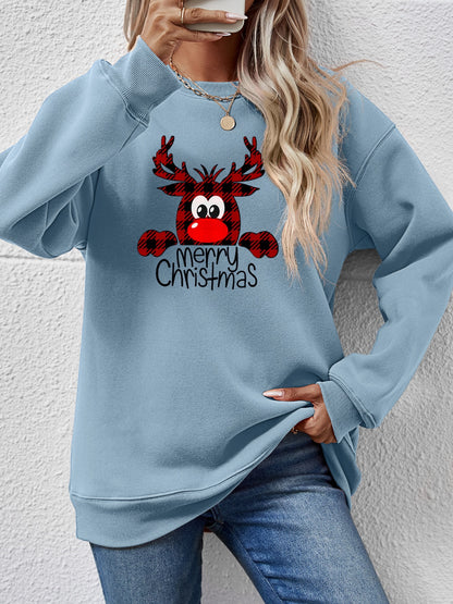 MERRY CHRISTMAS Graphic Sweatshirt-Jewearrings