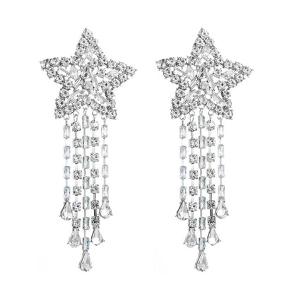 Fashion 925 Silver Needle Exaggerated Light Luxury Earrings-Jewearrings