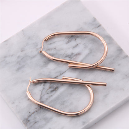 Staggered hoop earrings-Jewearrings