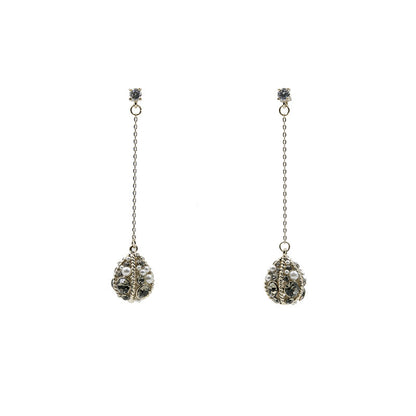 Women's water drop silver earrings-Jewearrings