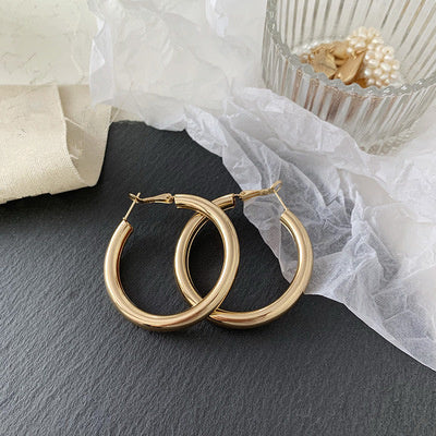 Ring hoop earrings-Jewearrings