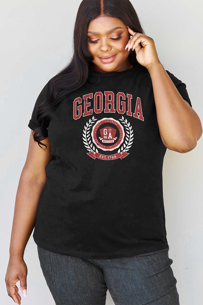 Simply Love Full Size GEORGIA Graphic T-Shirt-Jewearrings