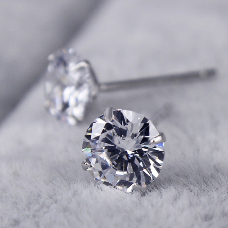 Simple fashion Japanese and Korean earrings silver jewelry-Jewearrings