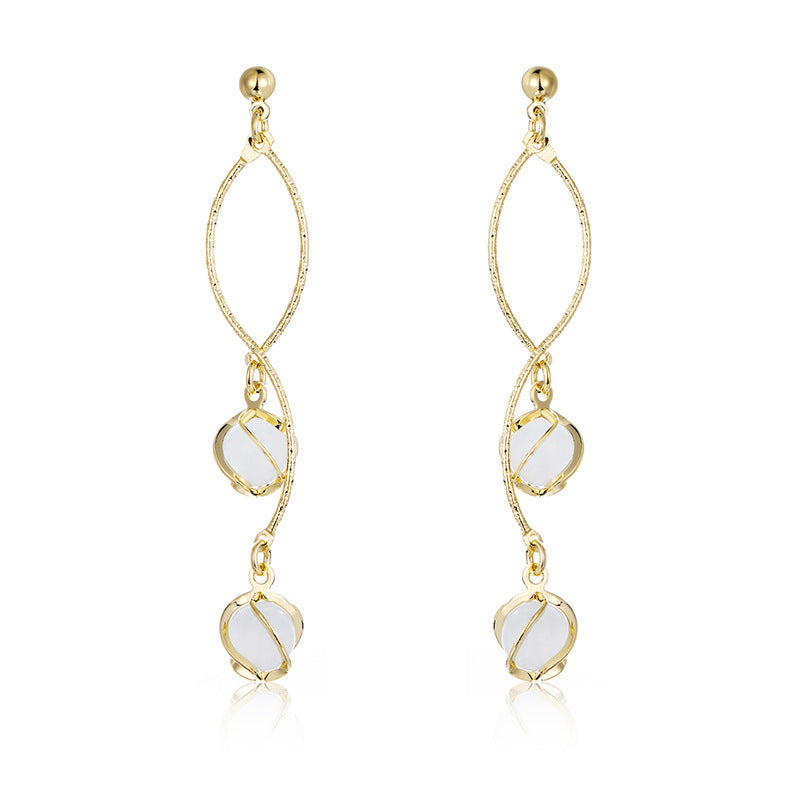 Opal high-end earrings-Jewearrings