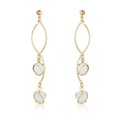 Opal high-end earrings-Jewearrings