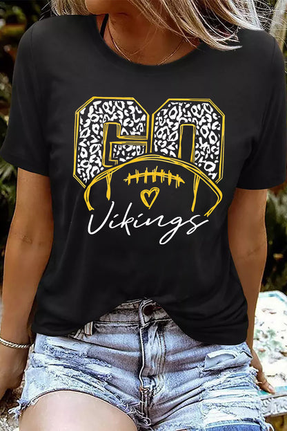 VIKINGS Graphic Short Sleeve T-Shirt-Jewearrings