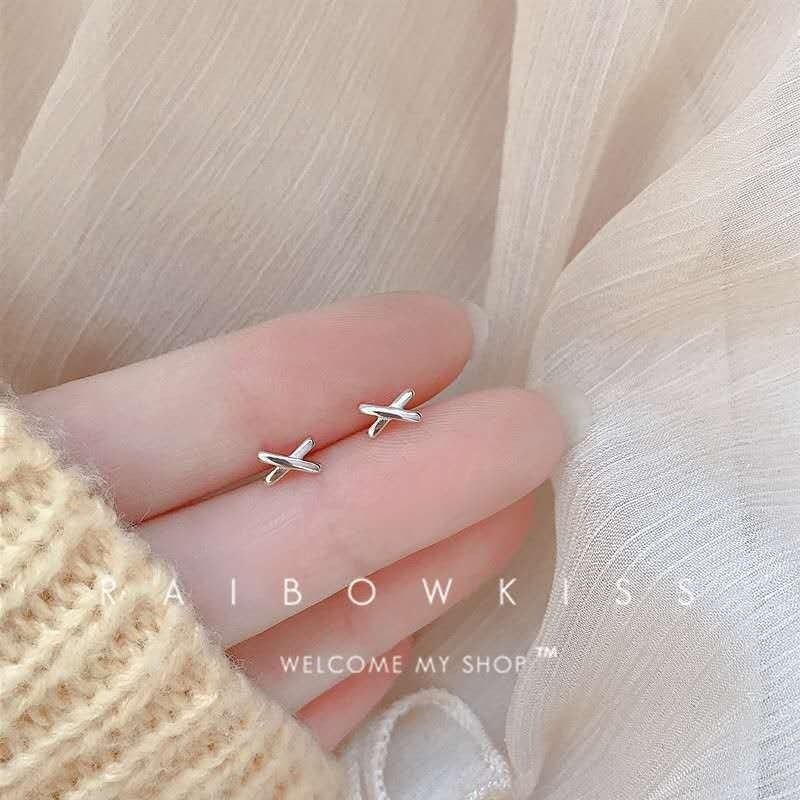 Women's New Sterling Silver Stud Earrings-Jewearrings