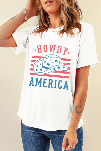 Graphic Round Neck Short Sleeve T-Shirt-Jewearrings