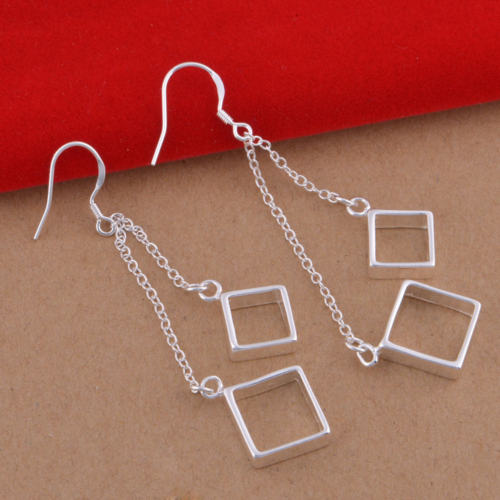 European and American Fashion 925 Sterling Silver Earrings Frosted Earrings-Jewearrings