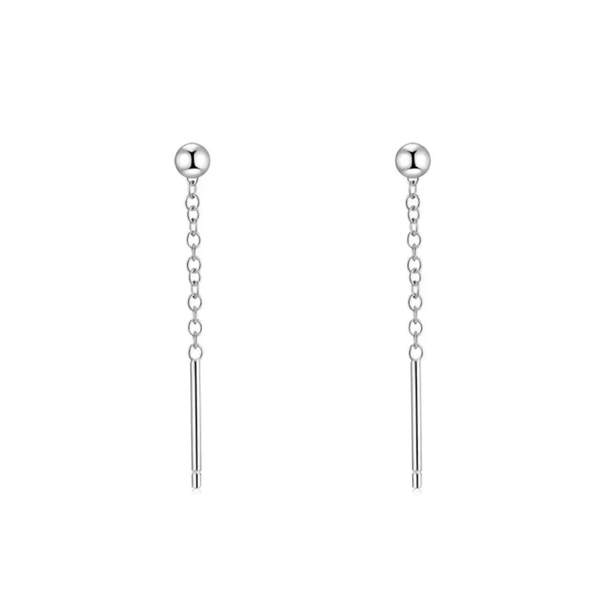 Bead Earrings Women's Niche Design Temperament S925 Silver-Jewearrings