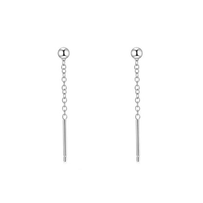 Bead Earrings Women's Niche Design Temperament S925 Silver-Jewearrings