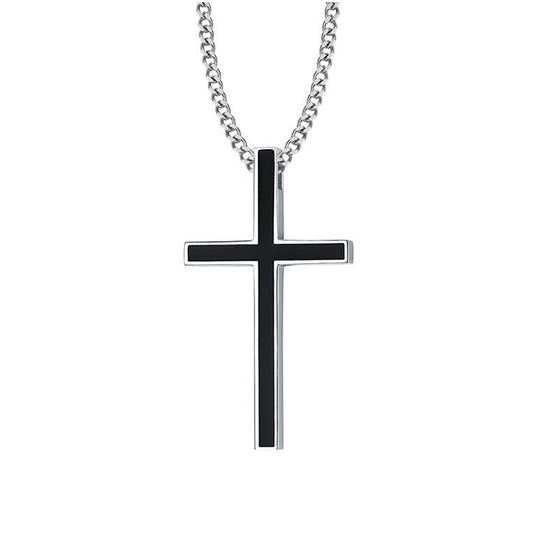 Men's stainless steel cross necklace earrings-Jewearrings