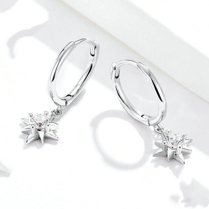 White gold-plated earrings-Jewearrings