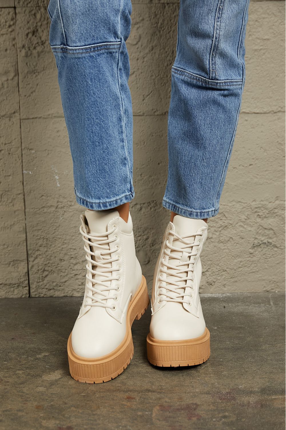 East Lion Corp Platform Combat Boots-Jewearrings