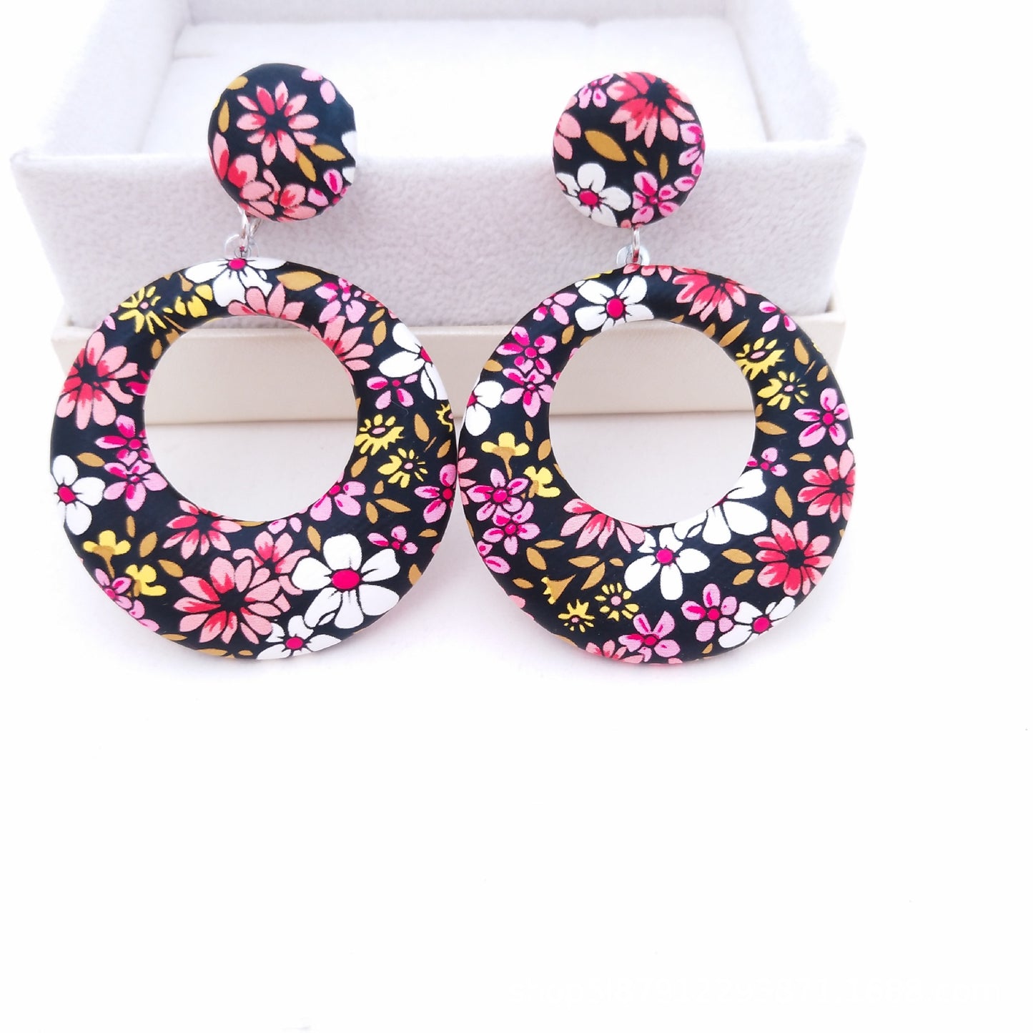 Fashion Retro Geometric PU Female Dangle Earrings-Jewearrings