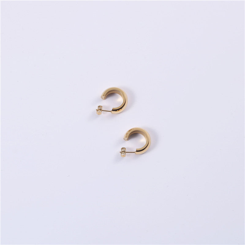 Stacked exaggerated hoop earrings-Jewearrings