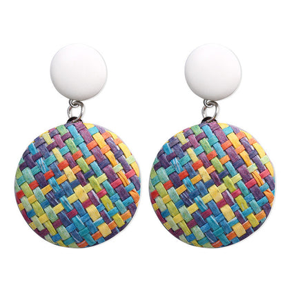 Weave Dangle Earrings-Jewearrings