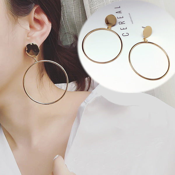 Simple hoop earrings fashion-Jewearrings