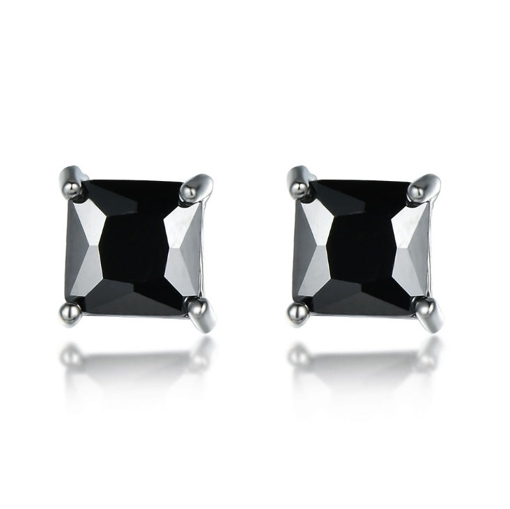 HYDE Attractive Charm 10 Colors Austrian Crystal Cube Stud Earrings For Women Girl Children Brincos pendientes-Jewearrings