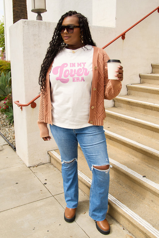 Simply Love Full Size IN MY LOVER ERA Round Neck T-Shirt-Jewearrings