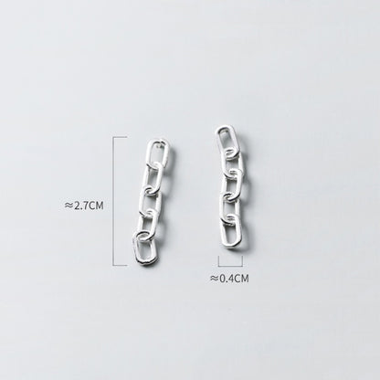 Silver Korean Style Simple And Stylish Design Earrings Sweet-Jewearrings