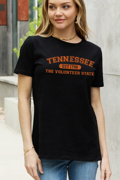 Simply Love Full Size TENNESSEE EST 1796 THE VOLUNTEER STATE Graphic Cotton Tee-Jewearrings