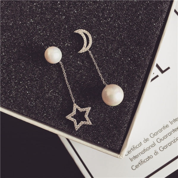 Xingyue Asymmetric Pearl Earrings-Jewearrings