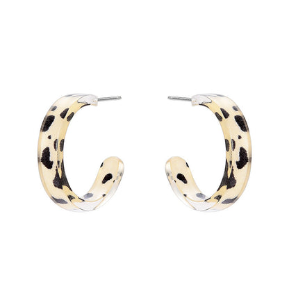 Simple Forest Gold Earrings With Diamonds-Jewearrings