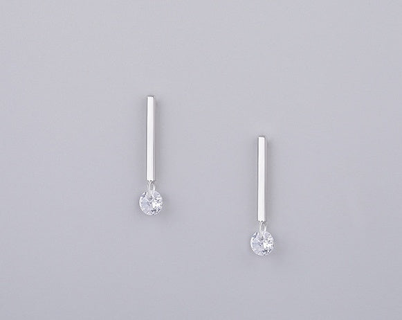 S925 sterling silver jewelry simple personality earrings-Jewearrings