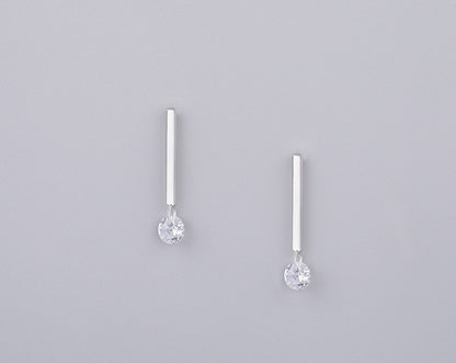 S925 sterling silver jewelry simple personality earrings-Jewearrings