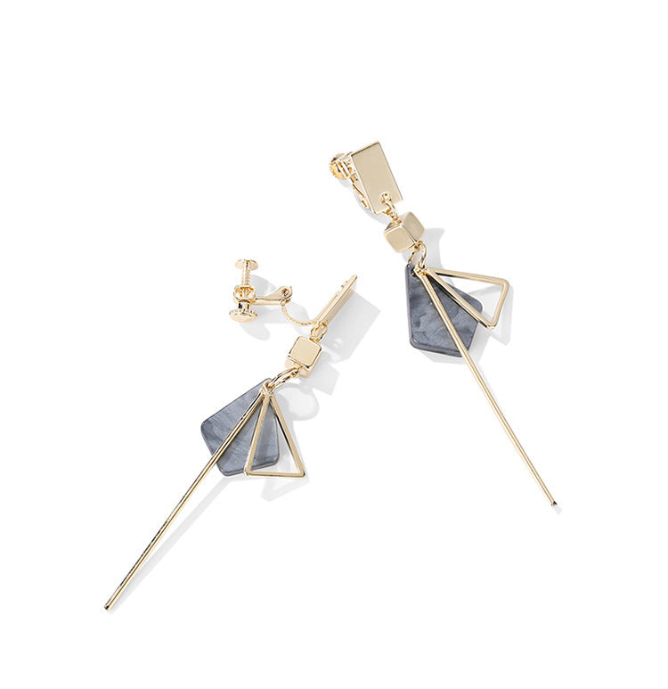 Long style stylish earrings web celebrity earrings with silver needle earrings-Jewearrings