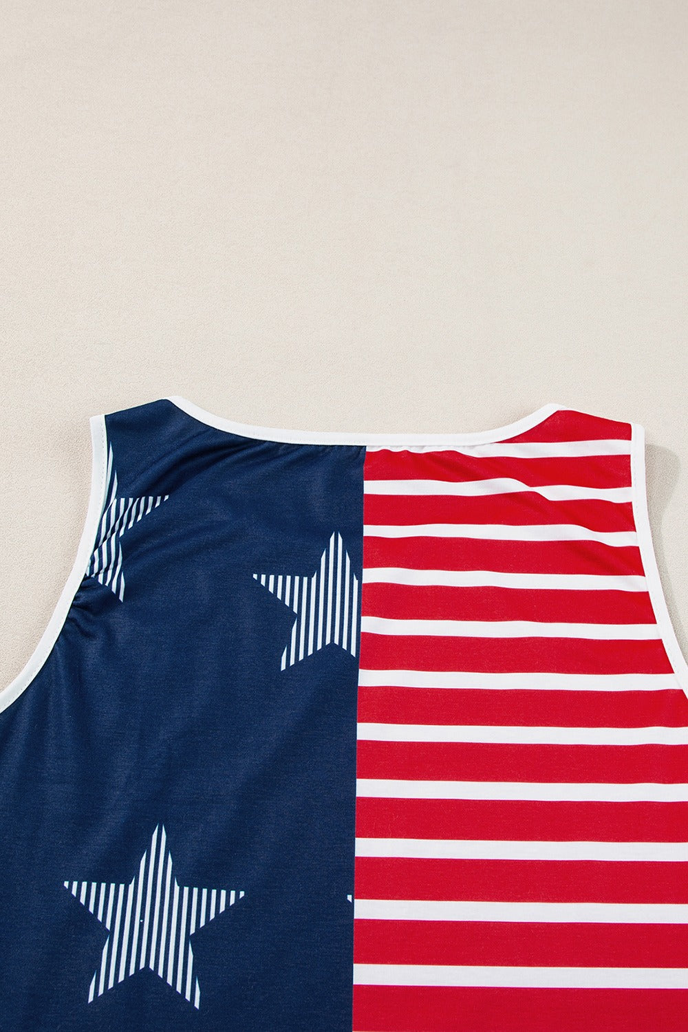 US Flag Round Neck Tank-Jewearrings