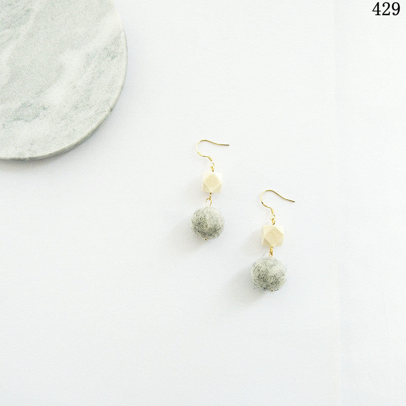 S925 Silver Needle Plated 14K Real Gold Agate Earrings-Jewearrings