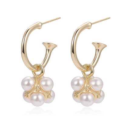 New Trendy Design Pearl Earrings Tassel Earrings-Jewearrings