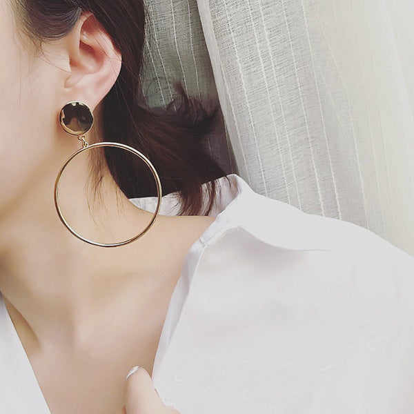 Simple hoop earrings fashion-Jewearrings