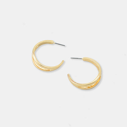 Stud Earrings European And American Style Simple Hollow Temperament-Jewearrings