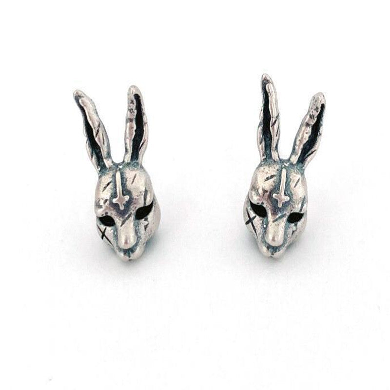 Vintage Old Cute Cross Rabbit Creative Earrings Earrings-Jewearrings