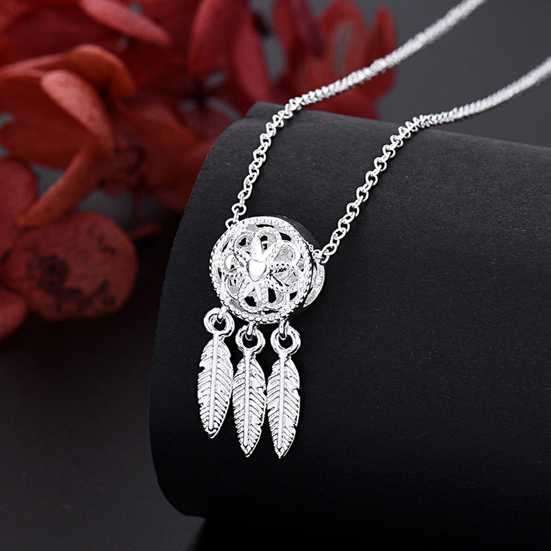 Women's Dreamcatcher Copper Plating 925 Silver Necklace Earrings-Jewearrings