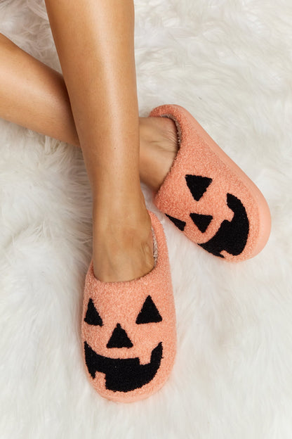 Melody Printed Plush Slide Slippers-Jewearrings