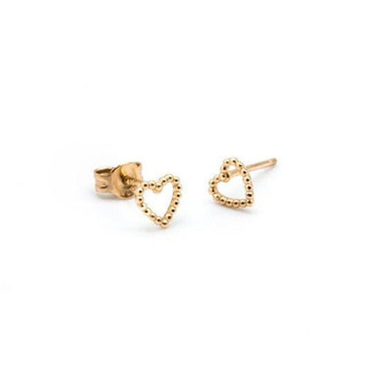 14K Gold Love Earrings-Jewearrings